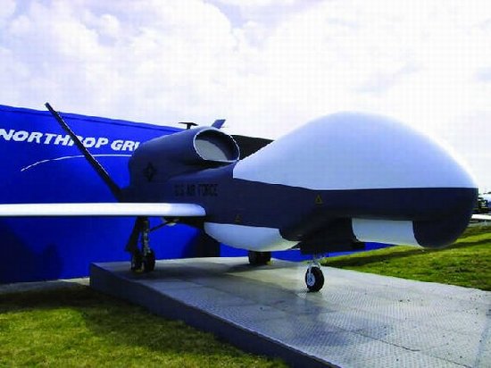 資料圖：美國“全球鷹”無人機。