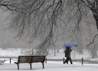 2月8日，波士頓降雪。