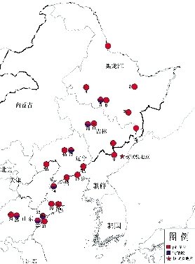 中國環(huán)保部門部分監(jiān)測站分布圖。圖/中國環(huán)保部網(wǎng)站