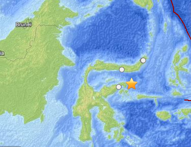 印尼中部海域發(fā)生6.1級地震 不會(huì)引發(fā)海嘯(圖)